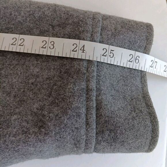 Chaps Men's Size L Wool Blend Gray Lined Full Zip Waistline Style Jacket/Coat - Picture 11 of 11